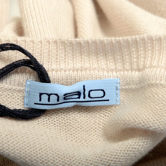 Malo Men's Light Gray Crewneck Pullover Sweater US S IT 48 - Picture 7 of 7